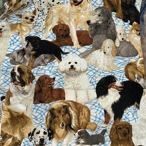 Daisy Kingdom Man’s Best Friend” Dog Patterned Fabric